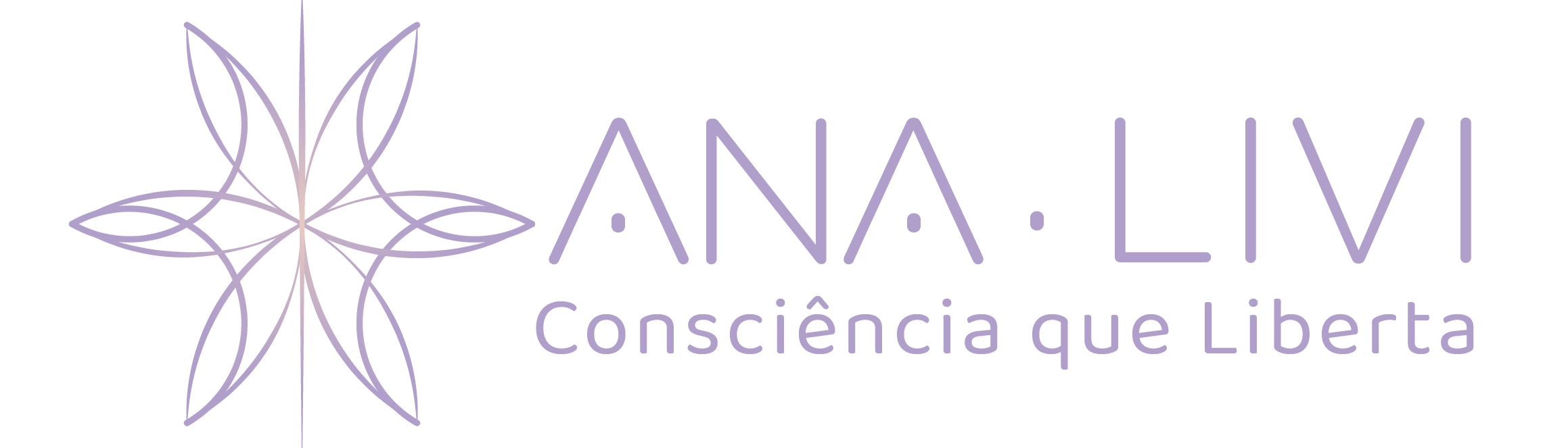 Imagem com a logotipo, o nome de Ana Livi e o slogan Consciência que Liberta